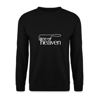 Slice of Heaven Chef Design - Unisex Sweatshirt - black - Front - Alina (178cm) & Michal (187cm)