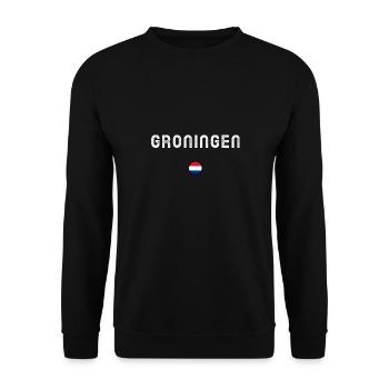 GRONINGEN - Unisex Sweatshirt - black - Front - Alina (178cm) & Michal (187cm)