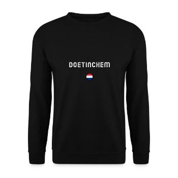 DOETINCHEM - Unisex Pullover - Schwarz - Vorne - Alina (178cm) & Michal (187cm)