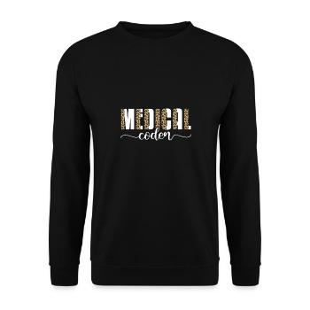medical coder Design for a medical coder - Unisex Sweatshirt - black - Front - Alina (178cm) & Michal (187cm)