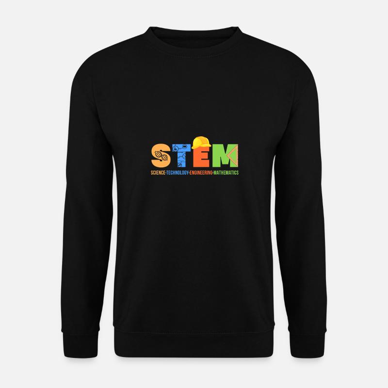 Science Technology Engineering Mathematics - Unisex Sweatshirt - black
