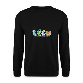 Science Technology Engineering Mathematics STEM - Unisex Sweatshirt - black - Front - Alina (178cm) & Michal (187cm)
