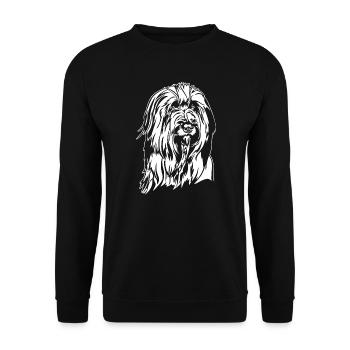 Wäller Portrait Chien Chiens Wilsigns - Sweat-shirt Unisexe - noir - Devant - Alina (178cm) & Michal (187cm)