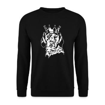 Bretagne Épagneul Couronne Chiens Chien Wilsigns - Sweat-shirt Unisexe - noir - Devant - Alina (178cm) & Michal (187cm)
