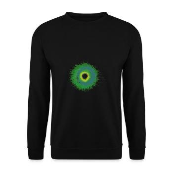 Color Blobs Splash Painter Gift colorful paint - Unisex Sweatshirt - black - Front - Alina (178cm) & Michal (187cm)