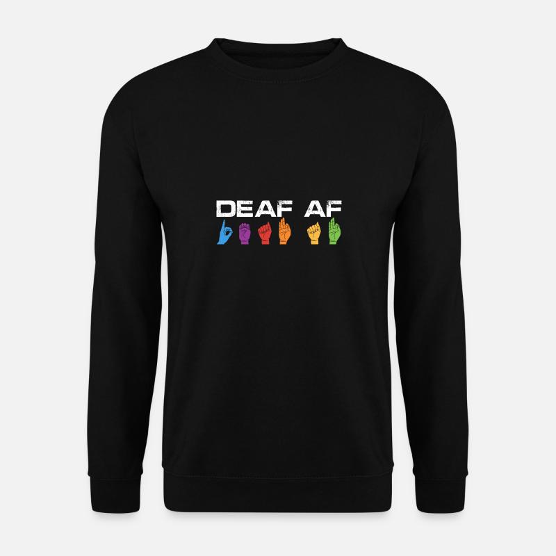 Deaf Af | Deaf Pride - Unisex Sweatshirt - black