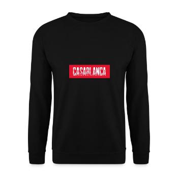 CASABLANCA - Unisex Pullover - Schwarz - Vorne - Alina (178cm) & Michal (187cm)