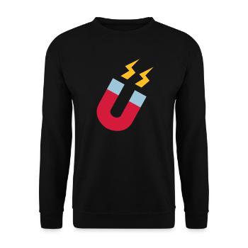 Magnet - Unisex Sweatshirt - black - Front - Alina (178cm) & Michal (187cm)