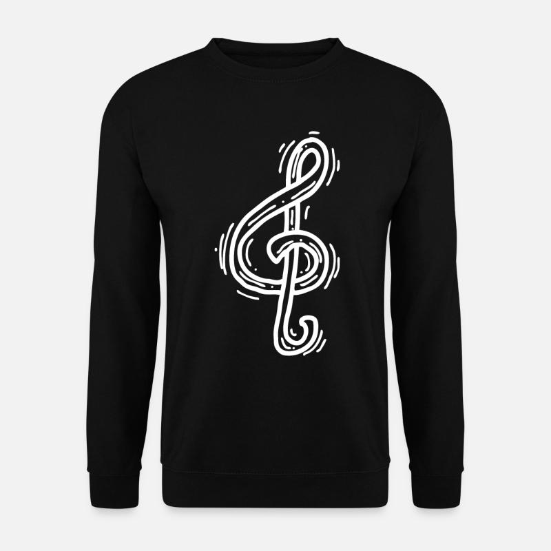 Note de musique joyeuse - Sweat-shirt Unisexe - noir