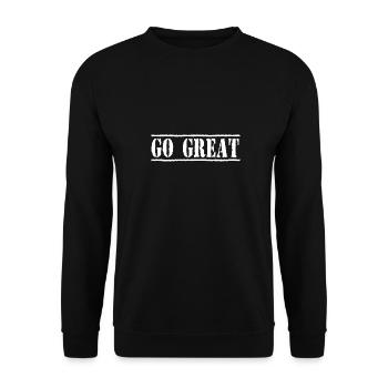 Money Motivation Profit Profit Performance Yield - Unisex Sweatshirt - black - Front - Alina (178cm) & Michal (187cm)
