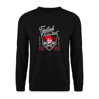 Feinstaub Terrorist das Diesel Fahrverbot - Unisex Pullover - Schwarz - Vorne - Alina (178cm) & Michal (187cm)