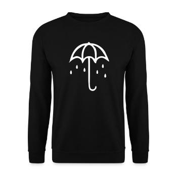 parapluie - Sweat-shirt Unisexe - noir - Devant - Alina (178cm) & Michal (187cm)
