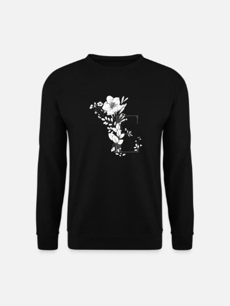Letter E - Unisex Sweatshirt - black