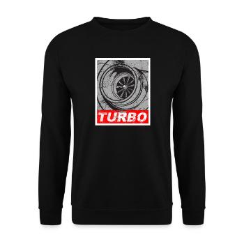 Cadeau de réglage de la pression de suralimentation du turbocompresseur turbo - Sweat-shirt Unisexe - noir - Devant - Alina (178cm) & Michal (187cm)
