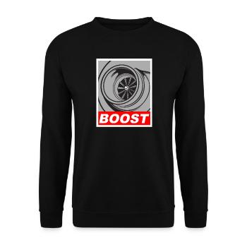 Cadeau de réglage de la pression de suralimentation du turbocompresseur turbo - Sweat-shirt Unisexe - noir - Devant - Alina (178cm) & Michal (187cm)