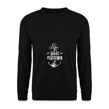 Segel Flüsterer - Unisex Pullover - Schwarz - Vorne - Alina (178cm) & Michal (187cm)