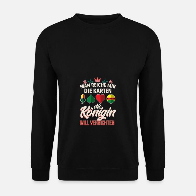 Die Königin will vernichten Schafkopf - Unisex Pullover - Schwarz