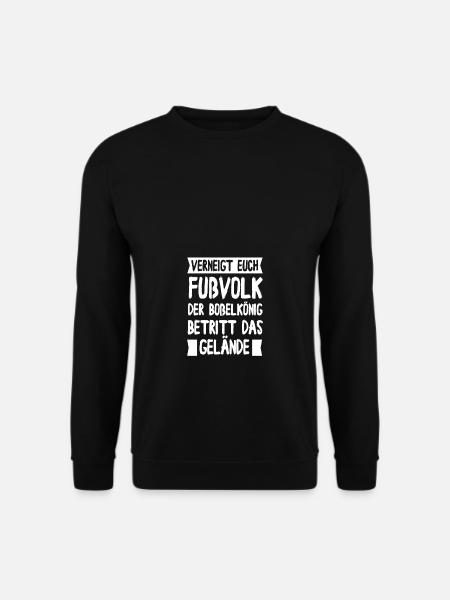 Verneigt euch Fußvolk Boßeln - Unisex Pullover - Schwarz