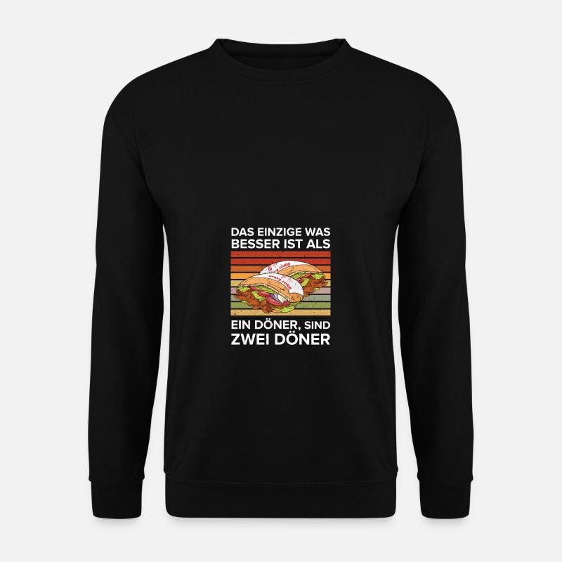 Two kebabs are better - Unisex Sweatshirt - black
