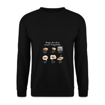 Döner Freizeit Döner Liebhaber - Unisex Pullover - Schwarz - Vorne - Alina (178cm) & Michal (187cm)