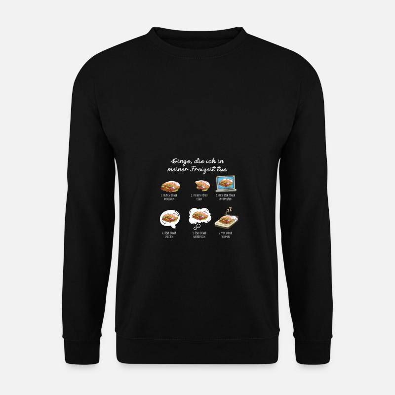 Döner Freizeit Döner Liebhaber - Unisex Pullover - Schwarz