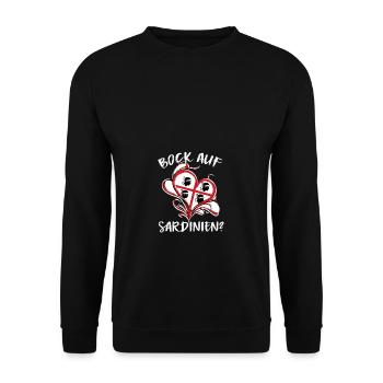 Bock auf Sardinien Italien Geschenk - Unisex Pullover - Schwarz - Vorne - Alina (178cm) & Michal (187cm)