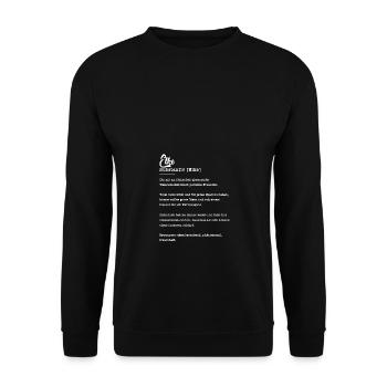 Elke Substantiv Beste Freundin Geschenk - Unisex Pullover - Schwarz - Vorne - Alina (178cm) & Michal (187cm)