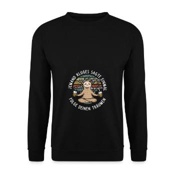 Zwischen Leber und Nierchen ein Bierchen - Unisex Pullover - Schwarz - Vorne - Alina (178cm) & Michal (187cm)