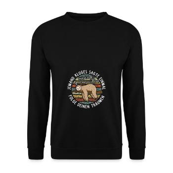 Tyranno Faulus Rex - Unisex Pullover - Schwarz - Vorne - Alina (178cm) & Michal (187cm)
