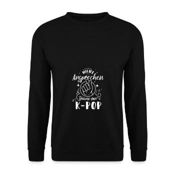 Team K-Pop Koreanische Popmusik Kpop - Unisex Pullover - Schwarz - Vorne - Alina (178cm) & Michal (187cm)
