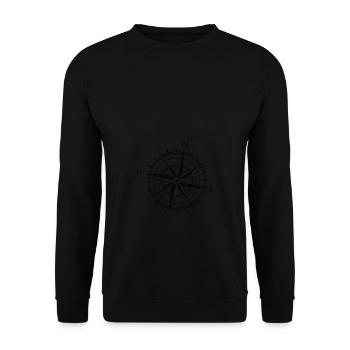 Compass Sailing Sport Yacht Sailing - Unisex Sweatshirt - black - Front - Alina (178cm) & Michal (187cm)
