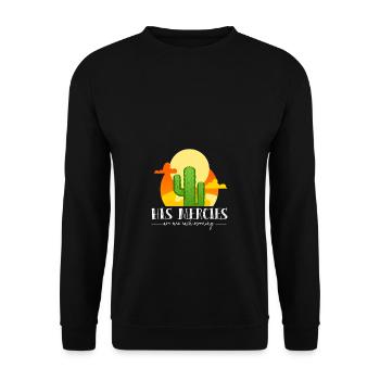 Ses miséricordes sont la nouvelle nature du désert Jésus-Christ - Sweat-shirt Unisexe - noir - Devant - Alina (178cm) & Michal (187cm)