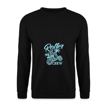 Scooter Crew Scooter Scooter Gift Idea - Unisex Sweatshirt - black - Front - Alina (178cm) & Michal (187cm)