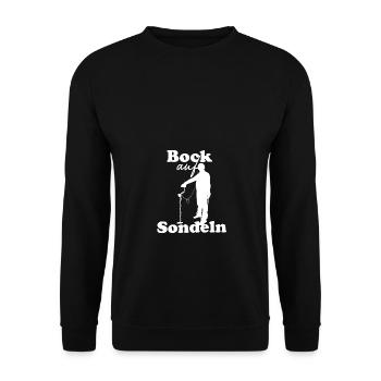 Bock auf Sondeln Sondelgänger Metalldetektor - Unisex Pullover - Schwarz - Vorne - Alina (178cm) & Michal (187cm)
