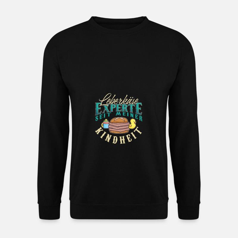 Leberkäse Experte Fleischkäse Brötchen - Unisex Pullover - Schwarz