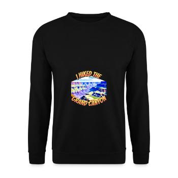 J’ai fait de la randonnée dans le Grand Canyon Arizona Men Women - Sweat-shirt Unisexe - noir - Devant - Alina (178cm) & Michal (187cm)