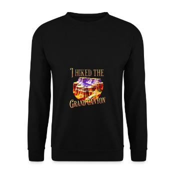 J’ai fait de la randonnée dans le Grand Canyon Arizona Men Women - Sweat-shirt Unisexe - noir - Devant - Alina (178cm) & Michal (187cm)