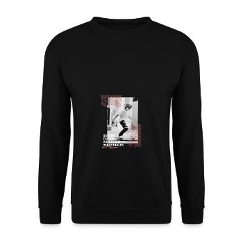 Skateboard Jungen Mädchen Sport Cool Trick - Unisex Pullover - Schwarz - Vorne - Alina (178cm) & Michal (187cm)