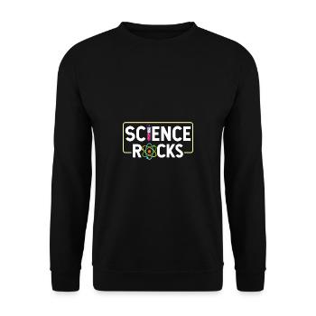 Wissenschaft ist cool - Unisex Pullover - Schwarz - Vorne - Alina (178cm) & Michal (187cm)