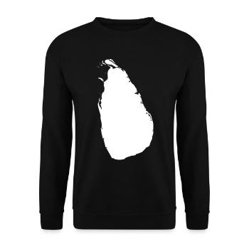 Sri Lanka map flag - Unisex Sweatshirt - black - Front - Alina (178cm) & Michal (187cm)