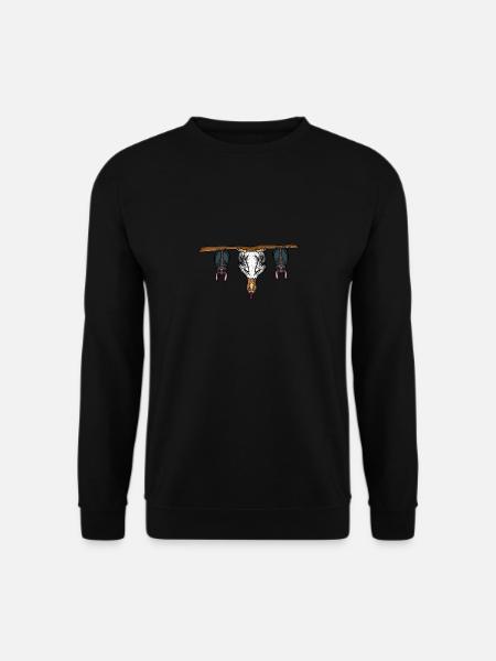 Lustige Fledermäuse und Huhn hängen Kopf über - Unisex Pullover - Schwarz