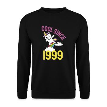 Cool depuis 1999 Dabbing chat 23ème anniversaire - Sweat-shirt Unisexe - noir - Devant - Alina (178cm) & Michal (187cm)