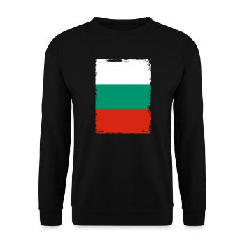 Drapeau bulgare Drapeau bulgare Sables d’or - Sweat-shirt Unisexe - noir - Devant - Alina (178cm) & Michal (187cm)
