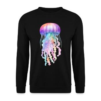 Blue Jellyfish - Unisex Sweatshirt - black - Front - Alina (178cm) & Michal (187cm)