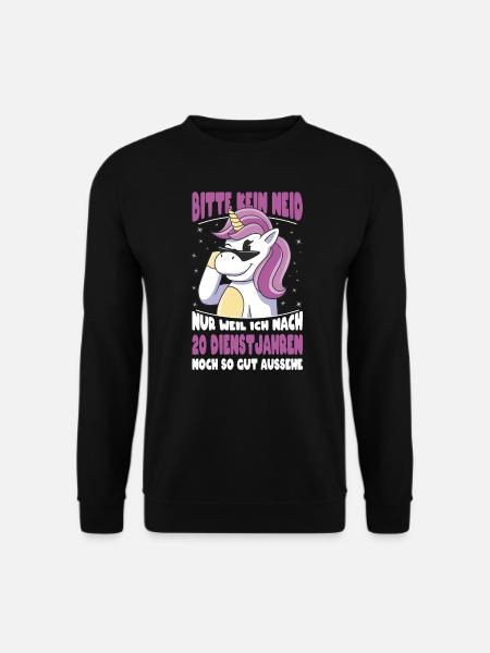 20 Jahre Im Dienst 20 Jähriges Dienstjubiläum - Unisex Pullover - Schwarz