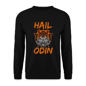 Thor Viking Blitz Mythologie - Unisex Pullover - Schwarz - Vorne - Alina (178cm) & Michal (187cm)