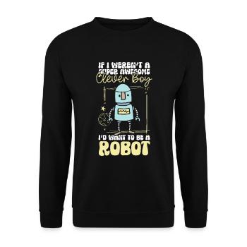Android Mechanics Robotics Technician - Unisex Sweatshirt - black - Front - Alina (178cm) & Michal (187cm)
