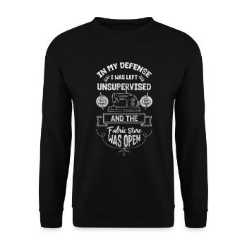 Profession de l’habillement Tailleur sur mesure - Sweat-shirt Unisexe - noir - Devant - Alina (178cm) & Michal (187cm)