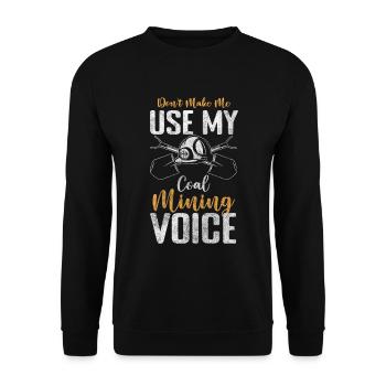 Miner's - Unisex Sweatshirt - black - Front - Alina (178cm) & Michal (187cm)