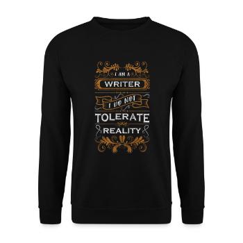 Livres d’écrivain Auteur de livre - Sweat-shirt Unisexe - noir - Devant - Alina (178cm) & Michal (187cm)